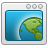 A browser with a satellite image of the earth